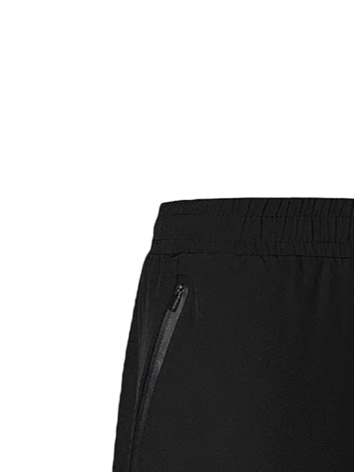 5-Pack Men's Quick Dry Tech Training Shorts | Big & Tall Summer Casual with Zipper Pockets