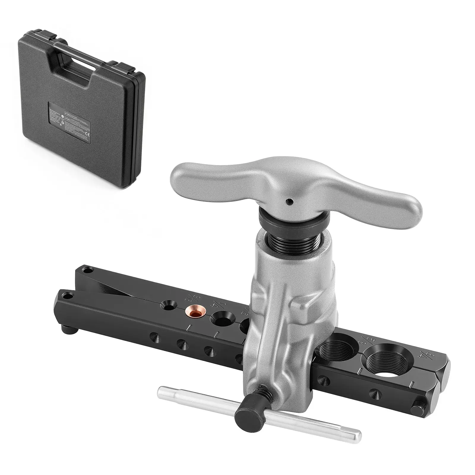 Eccentric Single Flaring Tool Basic Kit for HVAC Work - Compatible with Copper, Aluminum Tubes (Home Improvement, Building Supplies)
