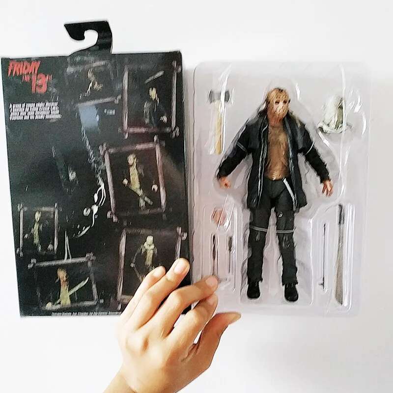 The 13th Figure Toys NECA Friday Freddy Jason Voorhees Blood Action Figure Jason Collectible Model Christmas Halloween Gifts
