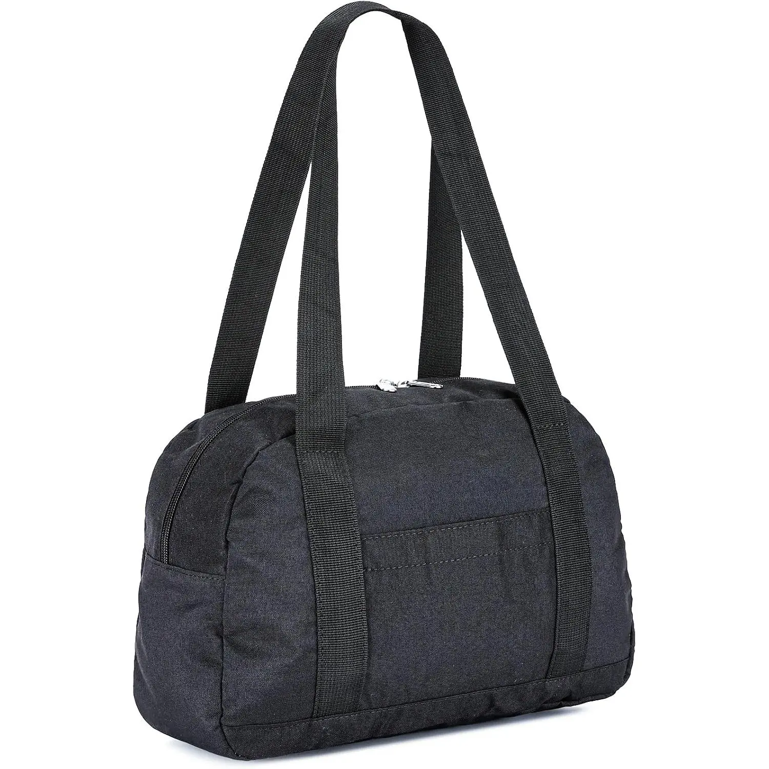 Women's Compact Mini 12-in Synthetic Polyester Sports Workout Bag - Lightweight Duffle Tote with Multiple Pockets for Travel, Casual Outings