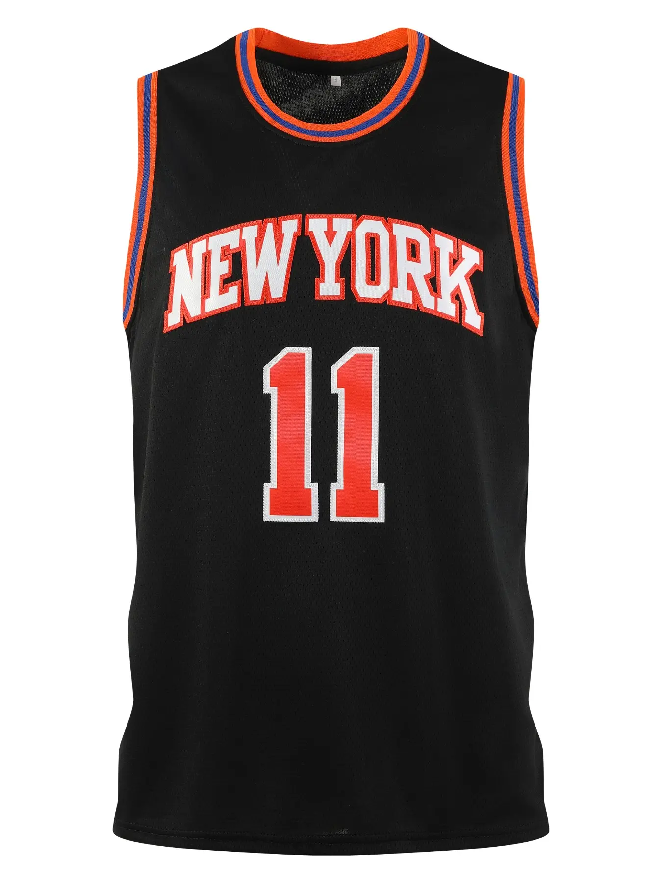 Men's 11 Black Basketball Sports Style Jersey, Embroidered Sports Wear, Casual Short Sleeve Tank Top, Fitted H-Type, Long Clothing, Plain Surface