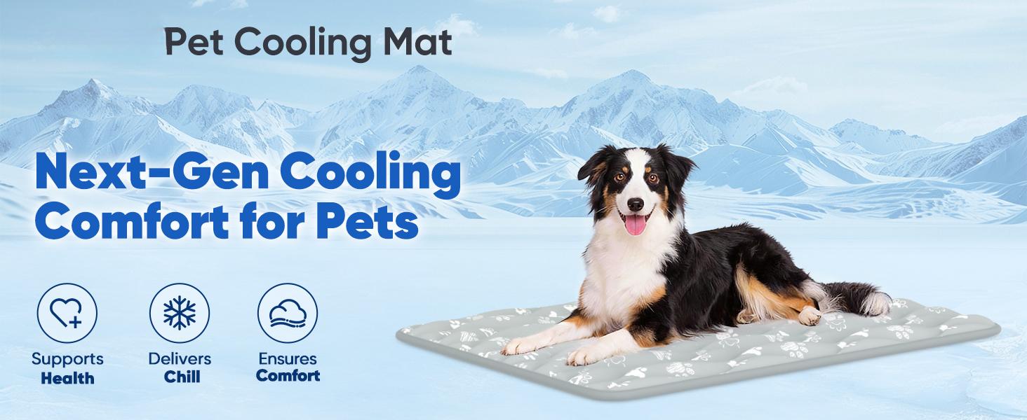 Super-Absorbent Cooling Mat for Dogs 44"x32" Arc-Chill 3.0 & Color-Changing Dog Cooling Mat, Stay Cool & Dry, Washable, Non-Slip Pet Bed Mat for Floors, Sofas, Kennels