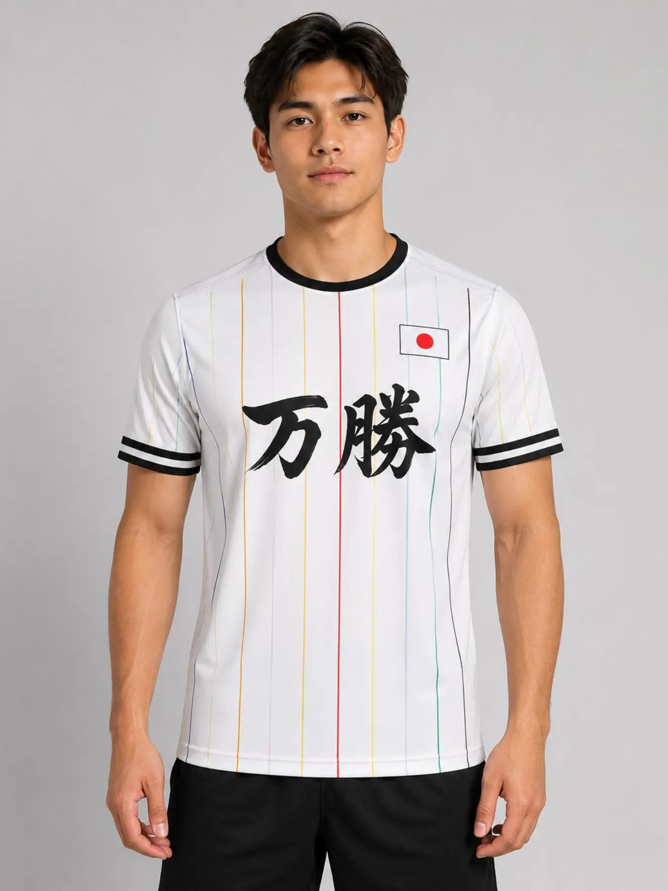 2026 Summer New Japan Football Team Unisex Sport T-Shirt, Fashion All-Over Print, Casual Long Sleeve, Breathable, No Button, No Zipper, Sports Tees, Sportswear, Breathable Athletic Top, Breathable Sports Tops