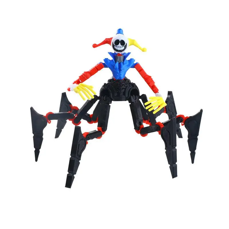 3D Printed Horror Monster Action Figure Movable Joints Desktop Ornament Stress Relief Toy Gift for Game Fans