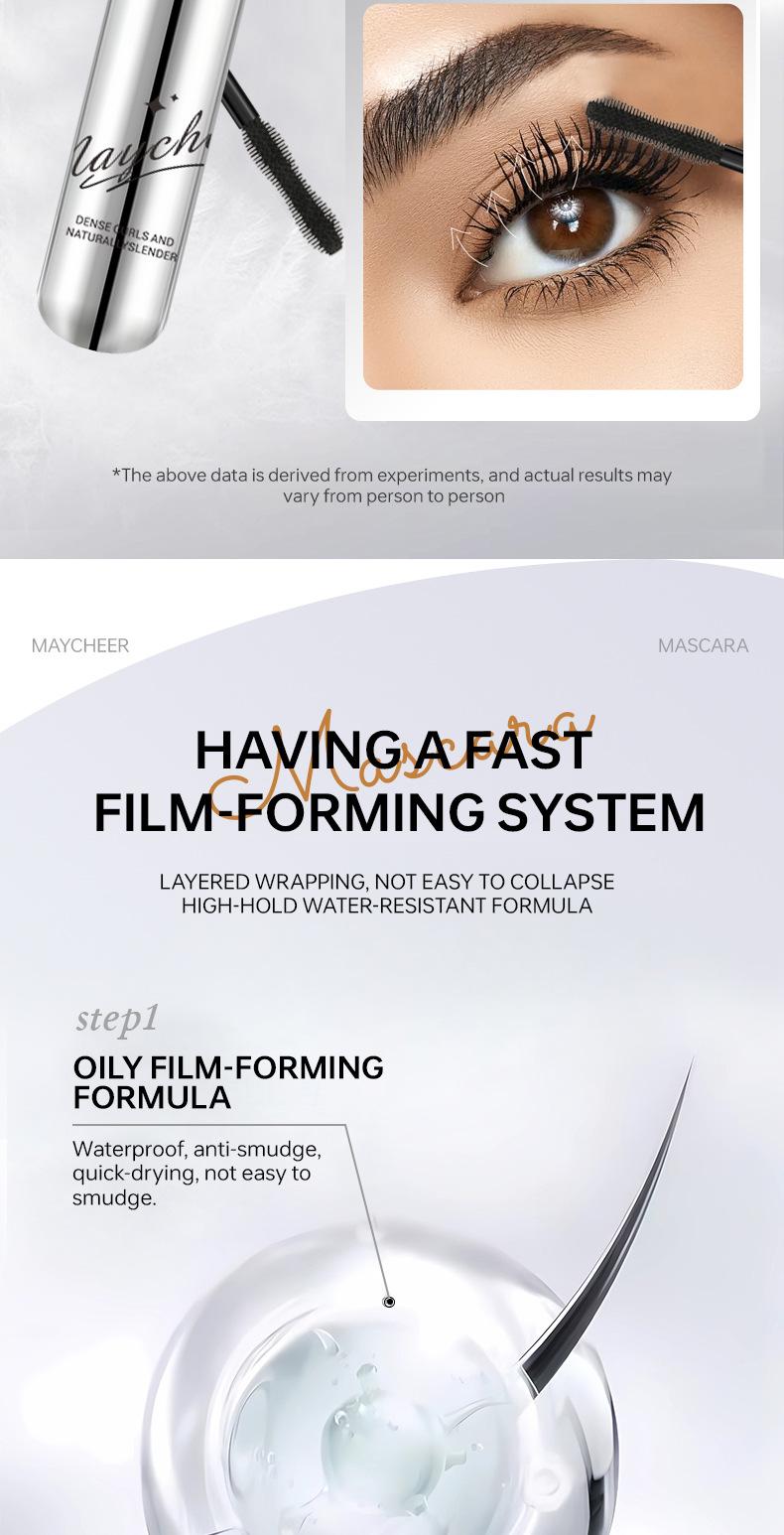 MAYCHEER Zero Gravity Feather-Light Mascara, Lengthening, Curling, Natural, Non-Smudging, Long-Lasting, Waterproof, Setting, for Women