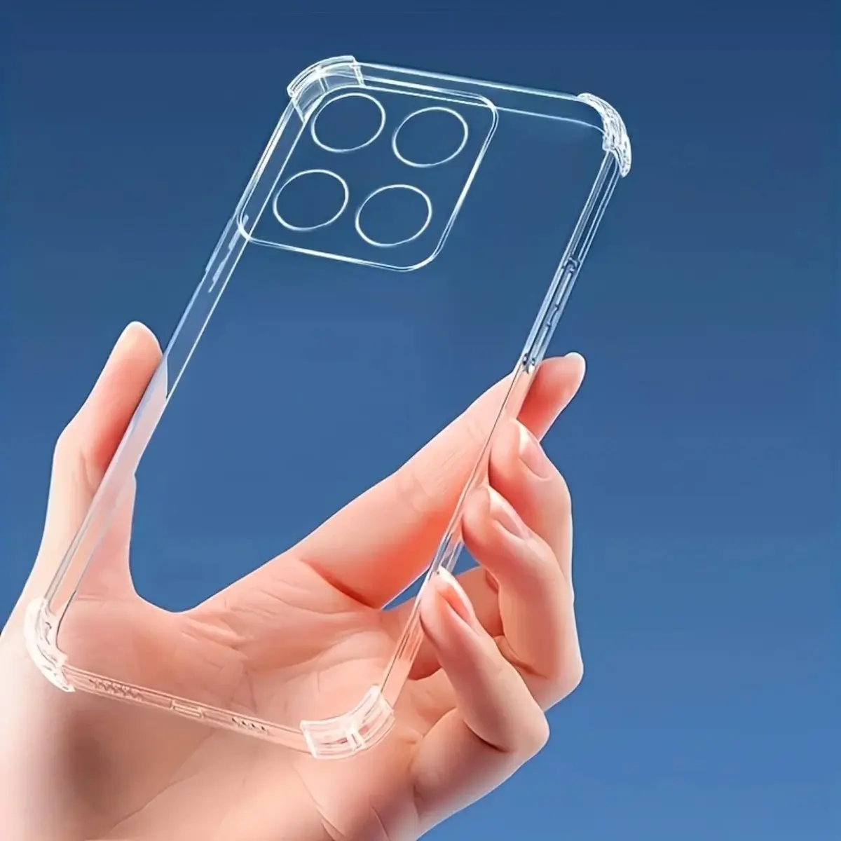 Transparent Airbag Protective Phone Case for Motorola Moto G67 Power, Soft Silicone Back Cover, Clear Case for Motorola Moto G77 5g, Transparent Shockproof Shell
