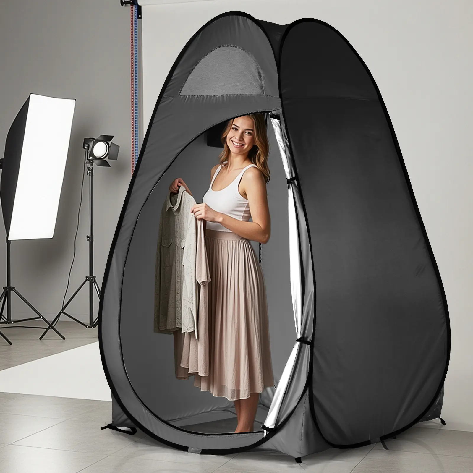 Beach tent Portable Outdoor Pop-up Privacy Shelter Tent for Camping, Hiking, Beach & Travel – 1-Second Instant Setup, Spacious 110x110x190cm, Lightweight with Carry Bag Pop Up Tents Folding Tent