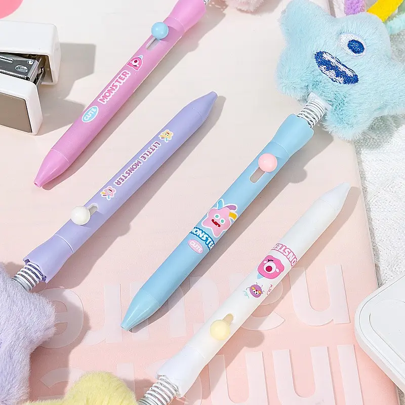 Plush Doll Neutral Pen, Creative Cute Shaky Pen, Plush Pen 0.5mm Ink, Unique Design Writing Tool, Perfect for Gifts and Daily Use