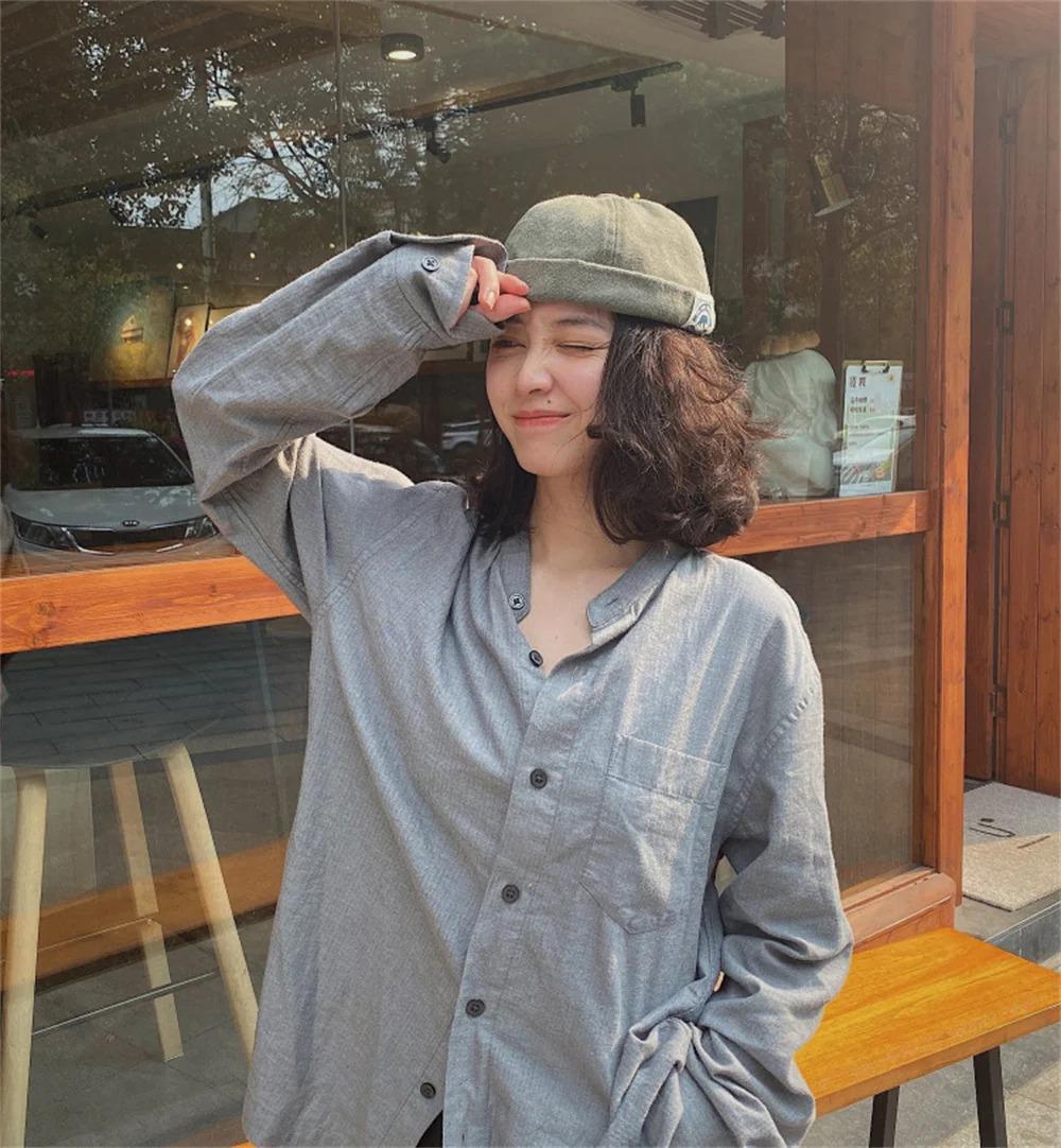 Fashion Cotton Brimless Hat Men Women Retro Skullcap Melon Docker Cap Street Hip Hop Without Visor Summer Outdoor Beanie Gorras