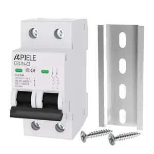 Miniature Circuit Breakers AC 120/240V, 25Amp 2Poles Circuit Breaker for Solar Photovoltaic Systems, DIN Rail Mount AC Disconnect Switch (2P-25A)