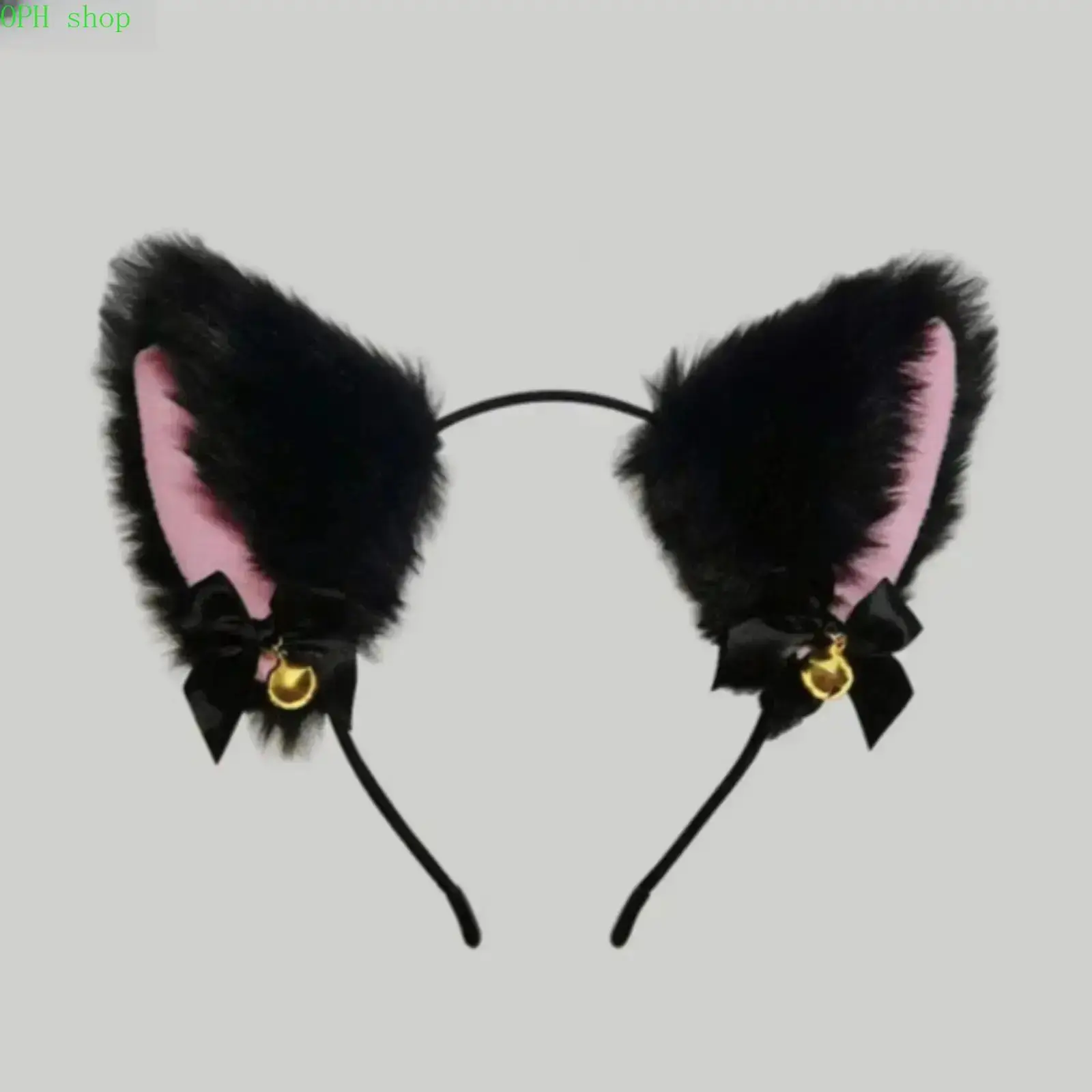 Women’s Plush Cat-Bunny Ears Headband - Soft Puffy Costume Hair Accessory for Cosplay, Holiday Parties & Photo Shoots