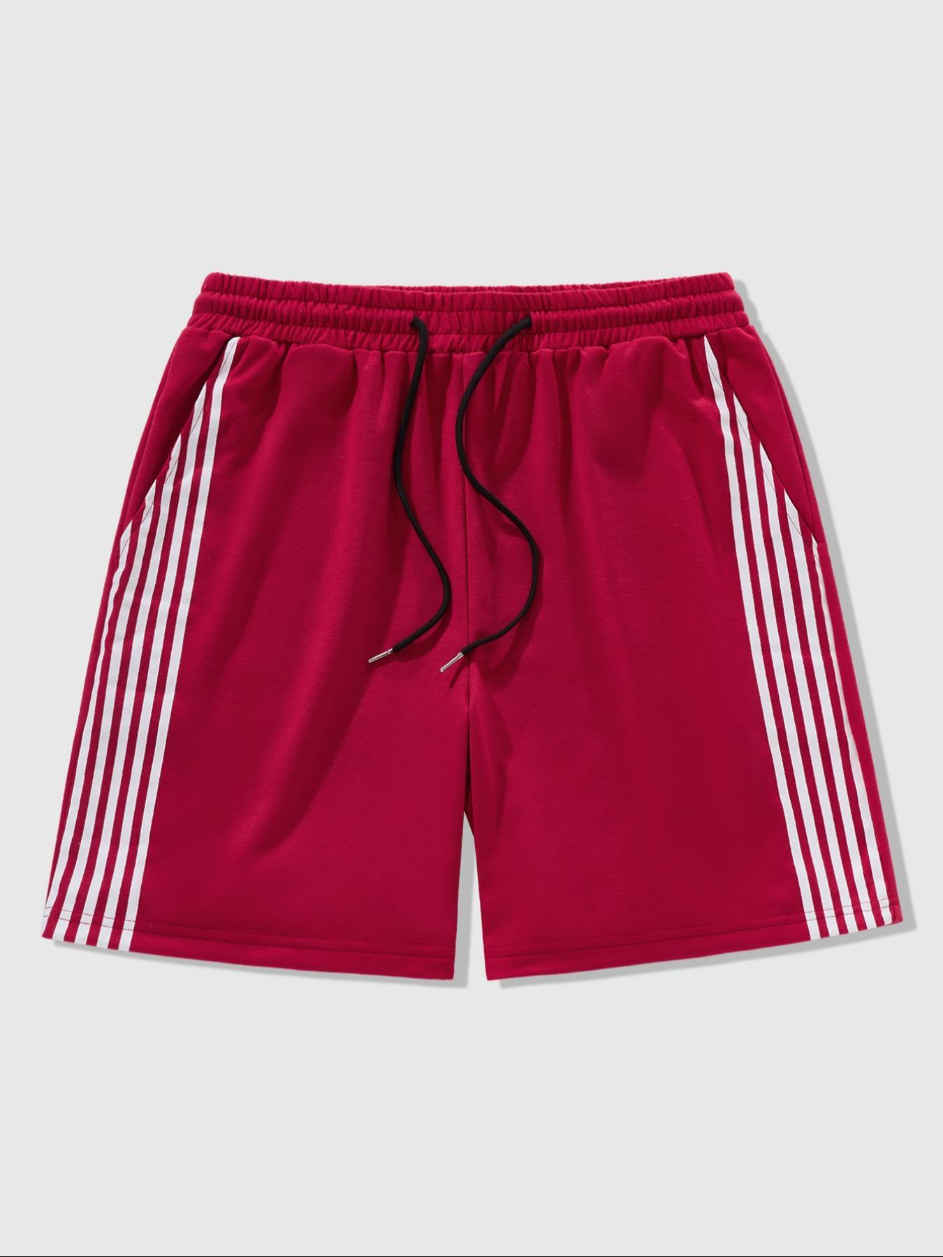 Unisex Letter Graphic Track Shorts, Regular Fit Casual Street Comfy Breathable Shorts for Summer, Unisex Bottoms for Daily Wear