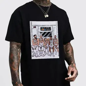 100% Cotton Knicks Team Subway Cartoon T-Shirt, Basketball Game Day Tee, Fun Fan Shirt, "Next Stop Finals" Graphic Tee, Collectible Knicks Basketball Fan Apparel, Youth & Adult Unisex Short Sleeve Top