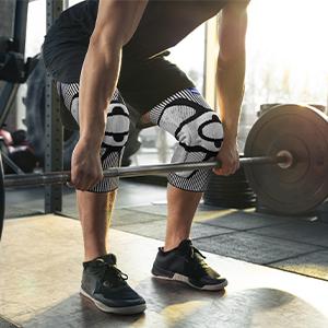 UGEM Knee Braces for Pain Relief, Compression Sleeves with Patella Gel Pad & Side Stabilizers, Support for Weightlifting, Running, Workout, Arthritis, Meniscus Tear, Unisex ACE-53