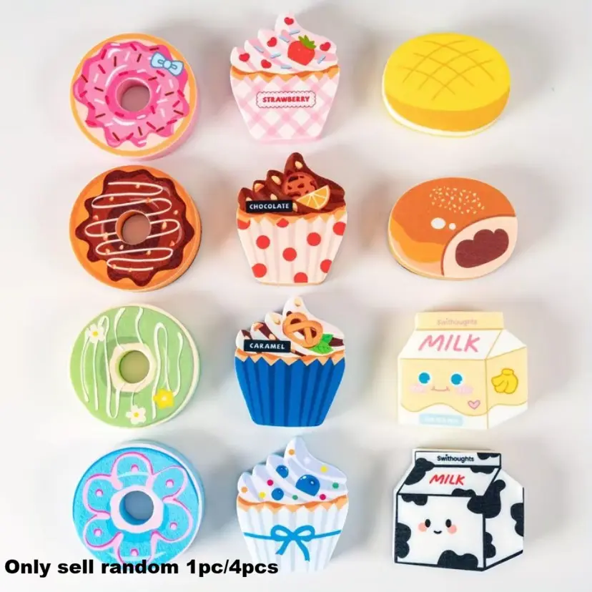 Creative Donut Cupcake Sponge Cloth, Breathable Quick-Dry High Absorbency, Reusable Multi-Functional Cleaning Set for Kitchen Bathroom, Washable Sponges