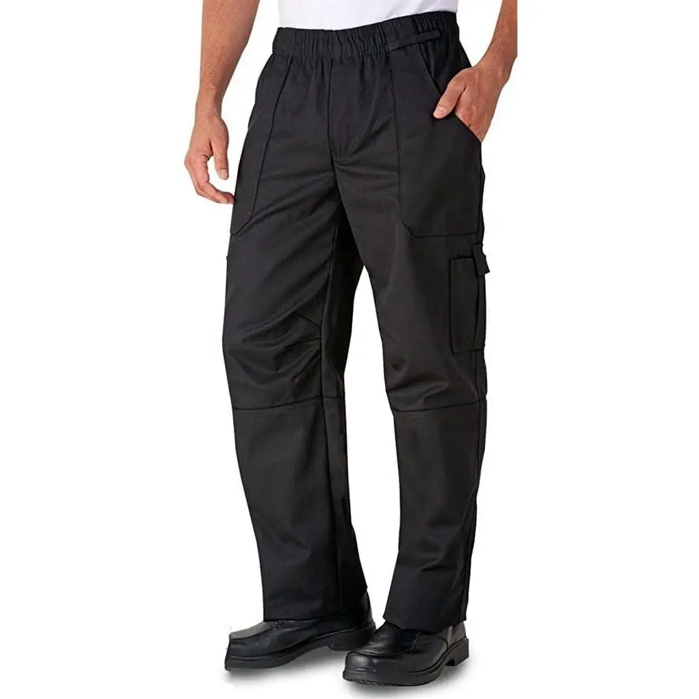 Unisex Baggy Style Men Women Chef Cook Pants Trouser with Draw String for Food Service, Bakers and Culinary Professional