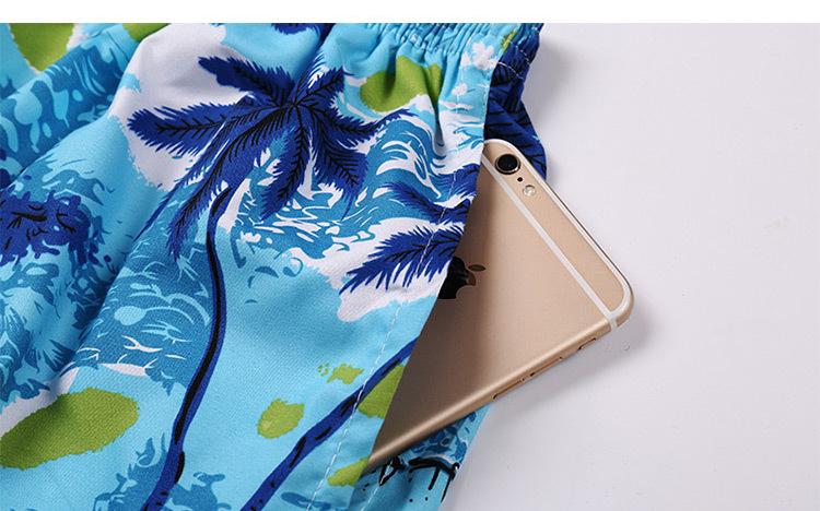 Summer Swimming Shorts Trunks Men Beach Shorts Camouflage Print Quick Dry Surf Shorts Drawstring Brand Casual Beachwear Menswear Flower