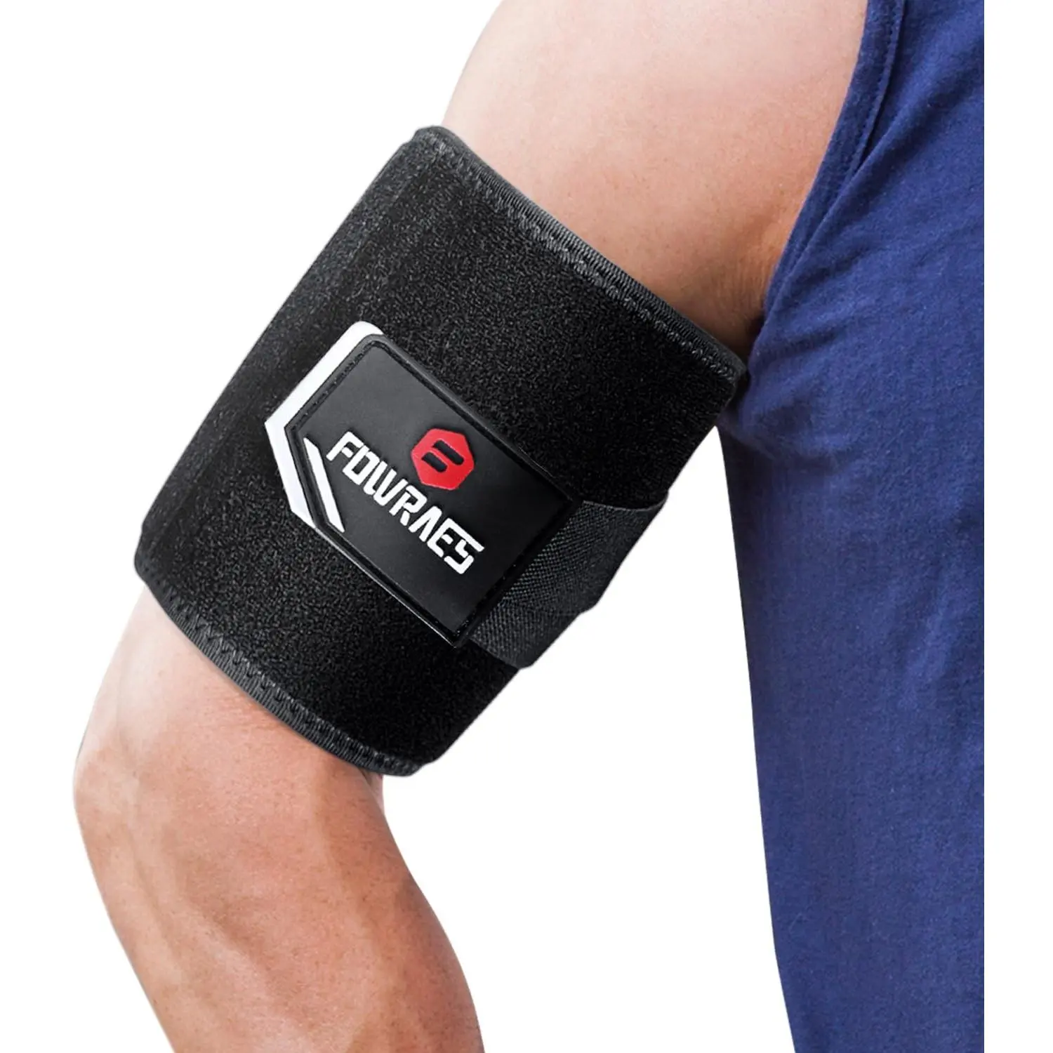 Biceps Tendonitis Support Triceps Support Strap Arm Sleeve for Pain Relief Sports Muscle Strains and Recovery Arm Guard for Men and Women Black Large