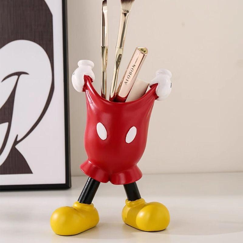 Adorable Makeup Brush Storage Bucket, Cute Cartoon Design, Desktop Organizer, Beauty Tool Holder, Multi-Functional Pen Holder, Anti-Slip Base, Stationery Storage Organizer