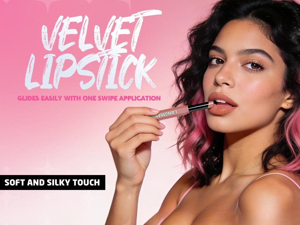 6PCS Pink & Rose Matte Lipstick Set – Soft Nude Pink, Dusty Rose & Berry Shades – Creamy Velvet Long Lasting Lip Color Collection – Lightweight Full Coverage Blur Effect Lip Makeup Kit