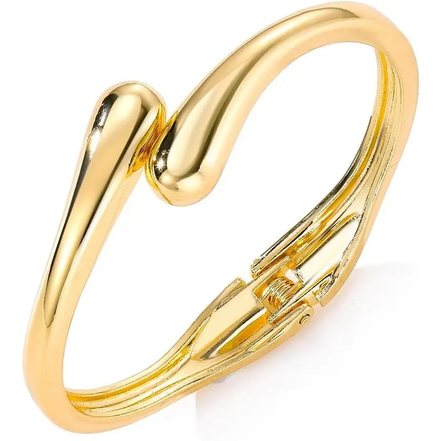 Bangle Bracelets for Women, Chunky Cuff  Styles | Selected options feature sculpted, open or spring-hinge -tone bangles for  wear, stacking and everyday outfits.