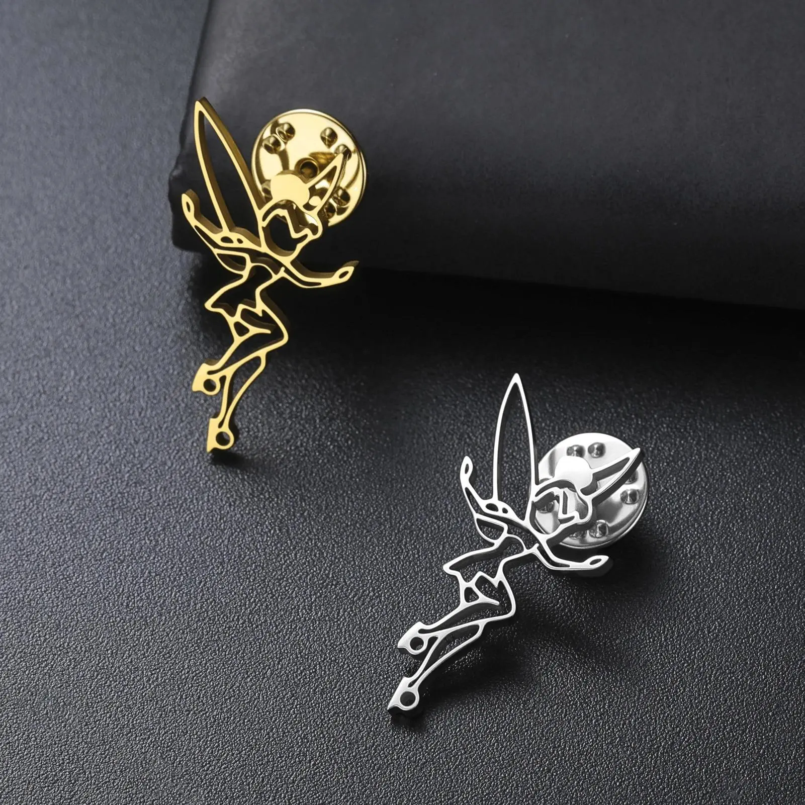 VASSAGO Princess Wendy Tinkerbell Brooch Fairy Pixie Angel Trendy Exquisite Magical Dancer Ballet Pin Jewelry Gifts