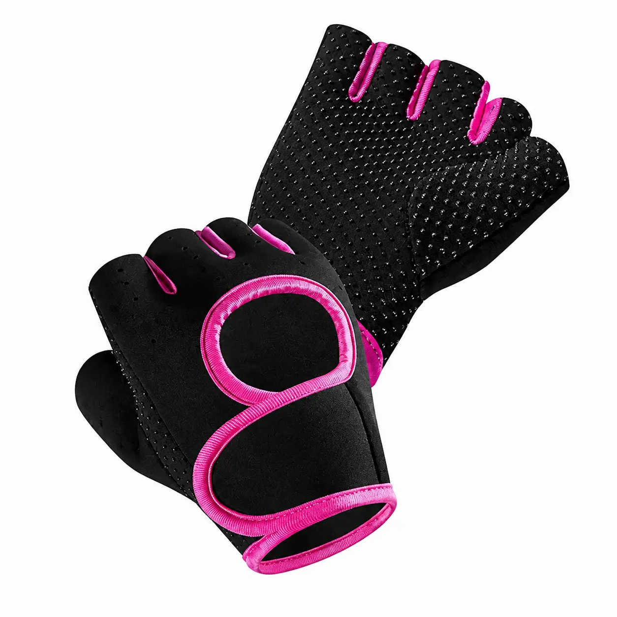 Women's Breathable Fingerless Fitness Gloves with Extra-Thick Palm Padding for Weight Training, CrossFit, and High-Intensity Gym Workouts – Non-Slip Grip, Sweat-Wicking Fabric, and Flexible Wrist Support