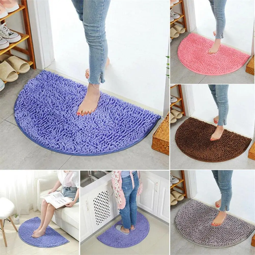 40x60cm Non Slip Absorbent Bath Mat Bathroom Shower Rugs Chenille Carpet Shaggy Area Rug Doormat Dining Room Floor Mat