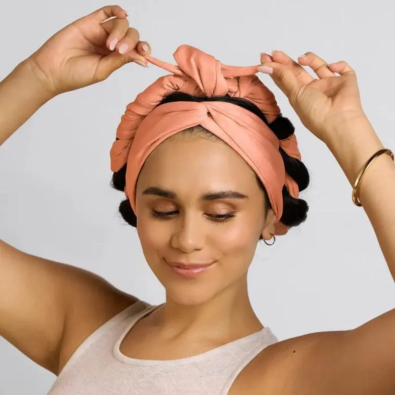 New No‑Heat Hair Curling Headband, Damage‑Free Lazy Sleep Hair Curler, Skin‑Friendly High‑Elastic Yoga Hair Wrap for Women Overnight Styling