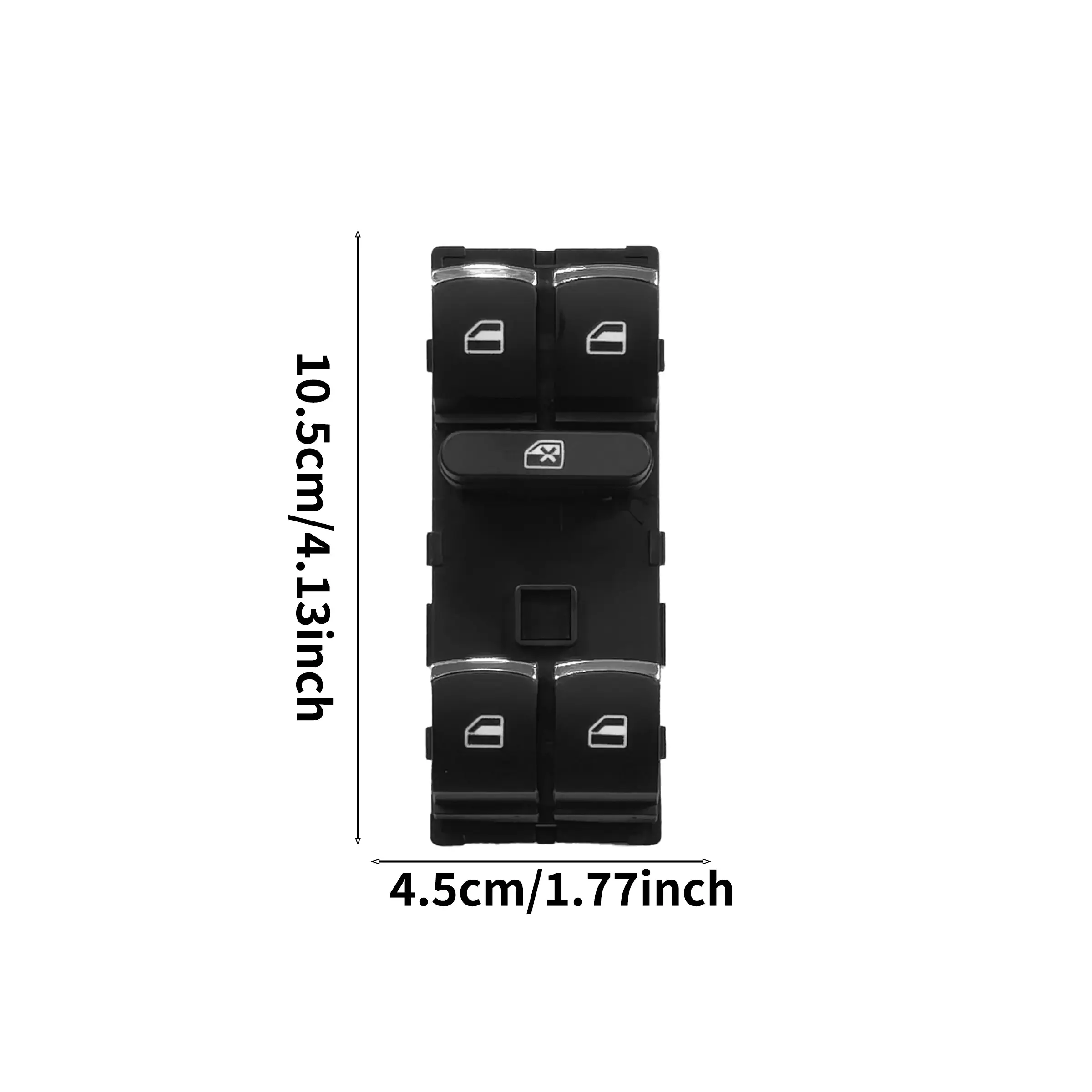 Audi Polo Vento Fox Up Glass Lift Switch Assembly, High-Value Car Parts, Replacement Original Switch Key Assembly, Large Plug Port, No Battery Included