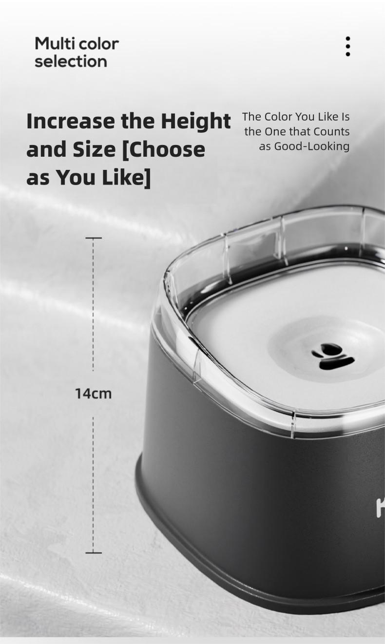 New floating water bowl for pets, keeps mouths dry, and is a water feeder for dogs and cats.