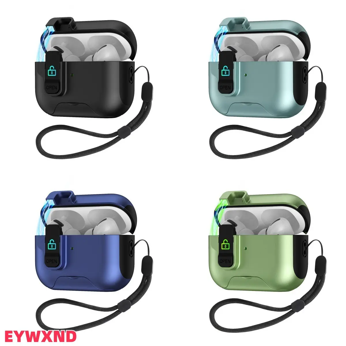 EYWXND Magnetic Kickstand Earbud Case Cover for AirPods, Protective Hard Shell Compatible With AirPods Pro Wireless Earbuds, Lightweight Practical Accessory for Daily Storage And On‑the‑Go Outdoor Carrying
