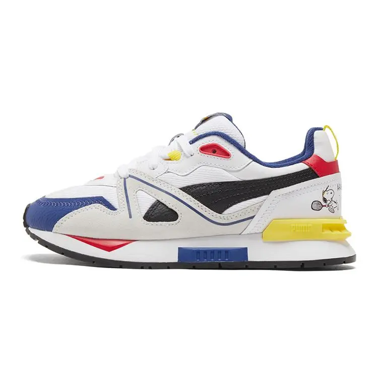 PUMA Peanuts Mirage Mox Jr Snoopy Low Top Kids Running Shoes 375734-01