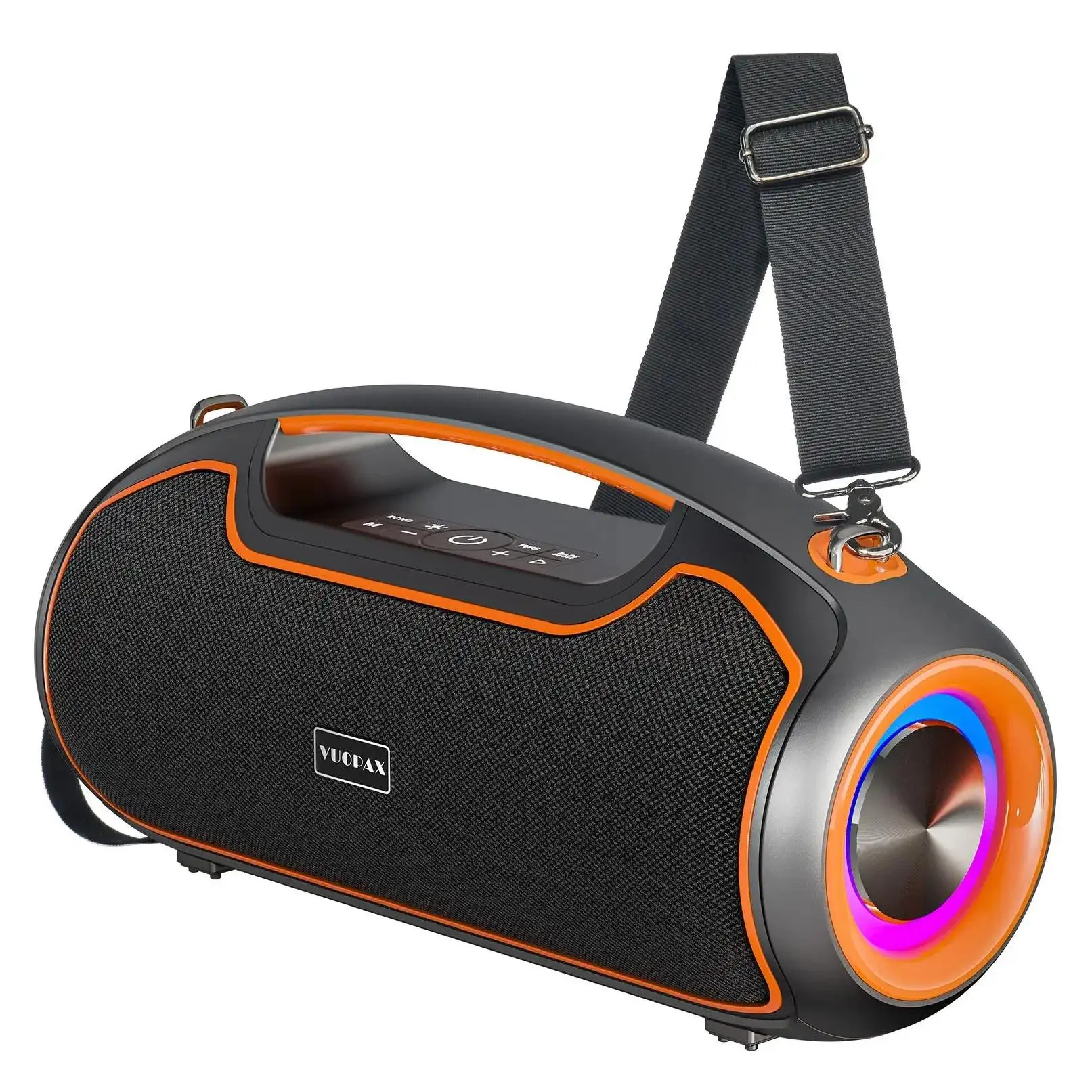 Portable Bluetooth Speakers, 200W Peak Loud Sound and Deep Bass for Party, IP65 Waterproof Wireless Outdoor Speaker w/ 2*Subwoofer/Tweeter/DSP/Bass Boost/Fast Charging/TWS/TF/USB/AUX, 24H Playtime,father'sdaygifts