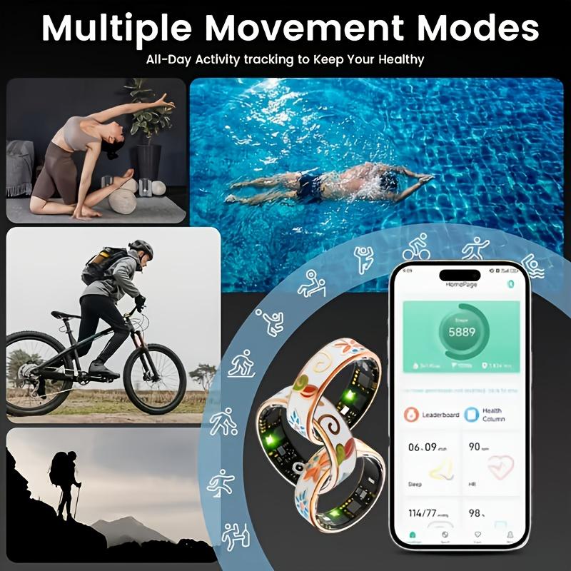 The Upgraded Smart Bracelet Is Suitable for Both Men And Women. It Comes with A Ringshaped Charging Case And Is Compatible with Smartphones. It Supports Counting Steps, Distance, Calories And Motion Monitoring, And Has An IP68 Water Resistance Rating