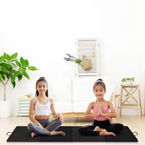6x3 Ft 6x3Ft Thick Portable Exercise and Tumbling Pad, 2 Inch Thick Tumbling & Exercise Pad, Folding Floor Mat for Home Workouts, Yoga, Pilates, Aerobics and Martial Arts Training, Black ﻿