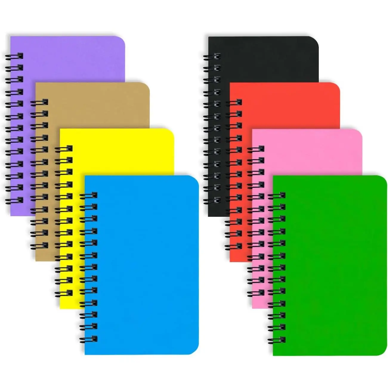 8 Pack Small Spiral Notebook Pocket Notebook 3x5 Spiral Notepads With Lined Pages, Small Top Spiral Notebook Little Mini Memo Steno Note Pads for Outdoor  Office College School