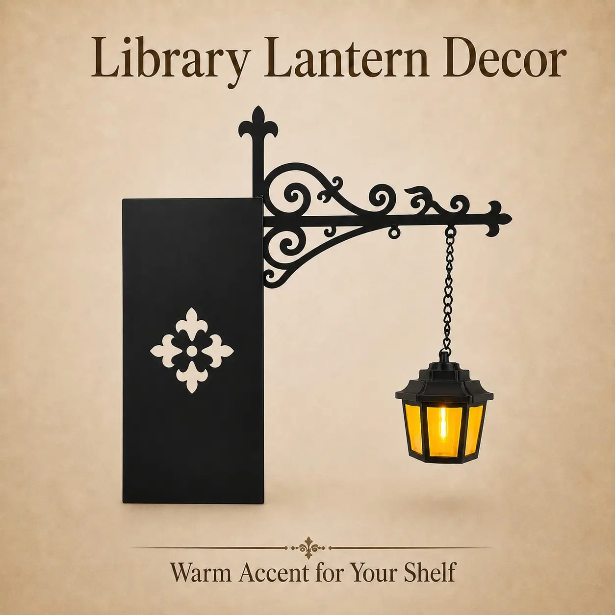 Library Lantern Bookshelf Lamp, Vintage Hanging Bookshelf Ornament, Aesthetic Miniature Book Nook Decor, Decorative Shelf Accent for Home Library, Study Room, Reading Corner, Book Lovers