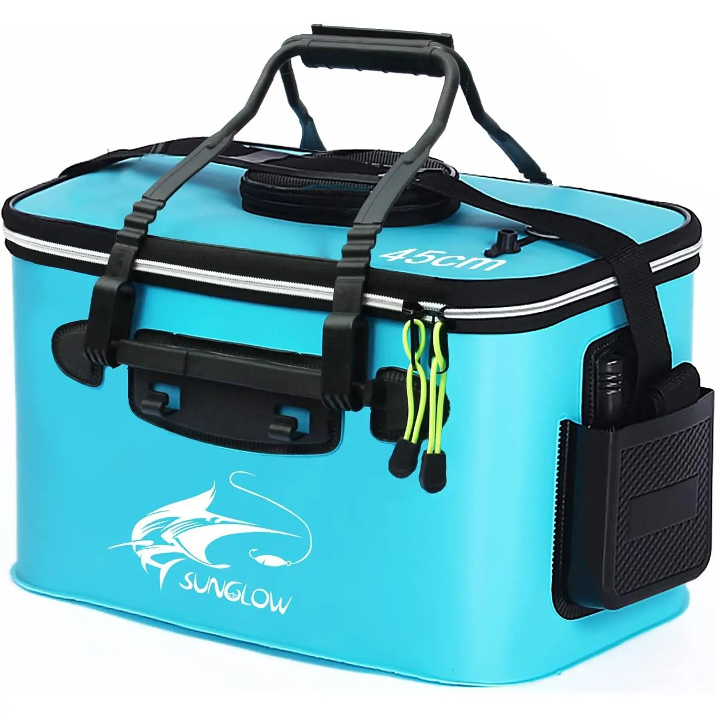 Fishing Bucket, 6Gallon/8Gallon/10Gallon Foldable Fish Bucket,Live Fish Container Multi-Functional Live Fish Bait Bucket,Outdoor Camping EVA Fishing Bag and Fish Protection Bucket
