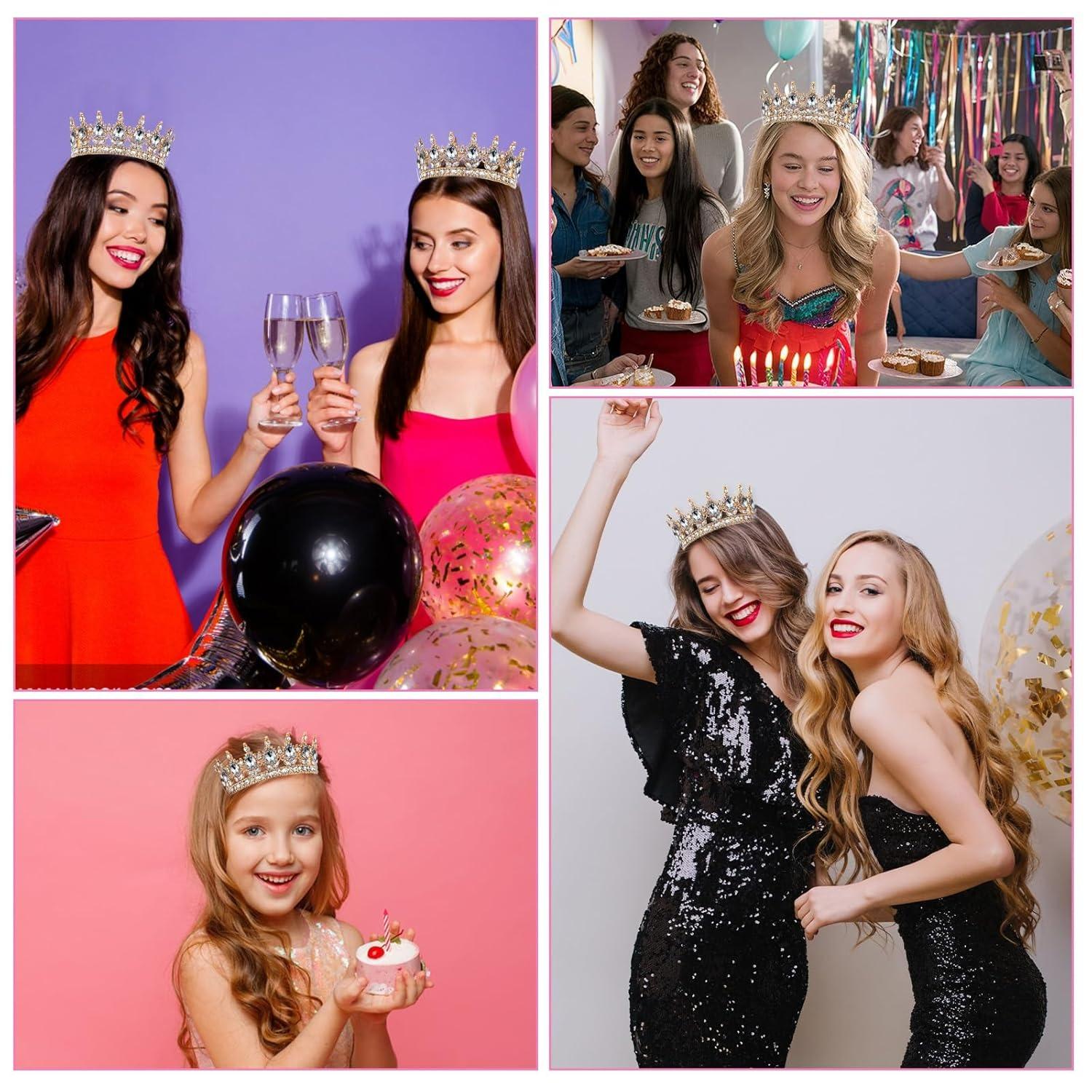 Exquisite Crystal Bridal Crown Headpiece Elegant Luxury Design For Weddings Birthdays And Formal Events Versatile Decor For Women And Cake Ornaments