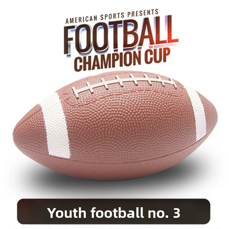 No. 3 Junior Size American Football, Inflatable Grip Texture Ball for Toddlers, Ideal for Practice/Play, Team Game Teaching Toy