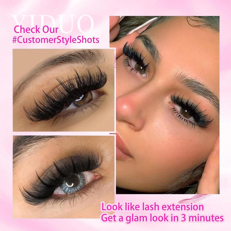 Individual False Eyelashes Kit, 60D/80D/100D Mixed Length Eyelash Extensions Kit, Self Grafting Curl Eyelashes, Eye Makeup Enhancement False Eyelashes, Cosmetic, Eyelash Set #TOP PICKS