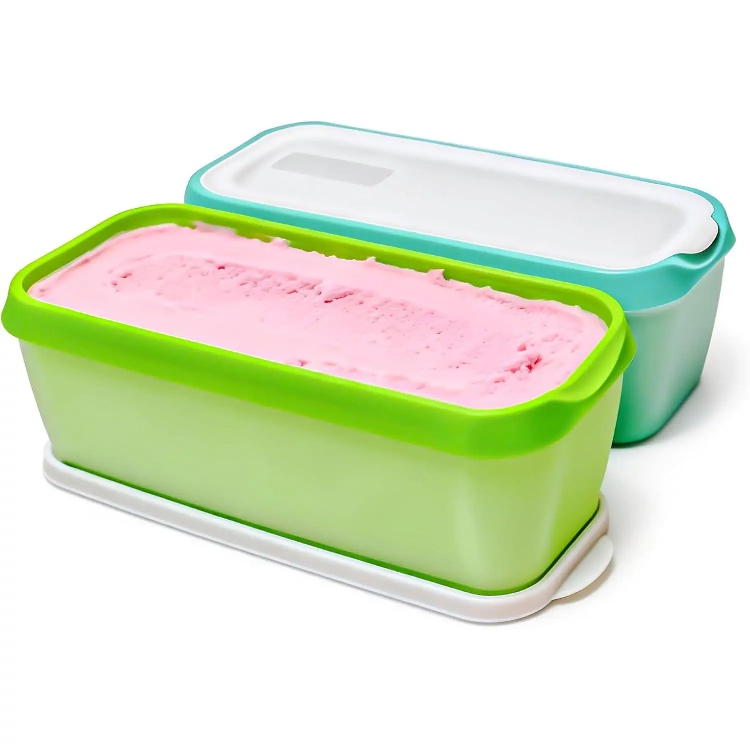 Ice Cream Containers 1.5 Quart Set of 2 with  –  Ice Cream Storage Containers for Freezer, Double Insulated Homemade Ice Cream Containers,  Quart Freezer Containers