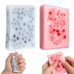 2-Pack Big Taba Squeeze Toys, Cute Sticky Squishy Toy, Soft Stress Relief Fidget Sensory Toys, Executive Desk Toys & Party Favors for Kids & Adults