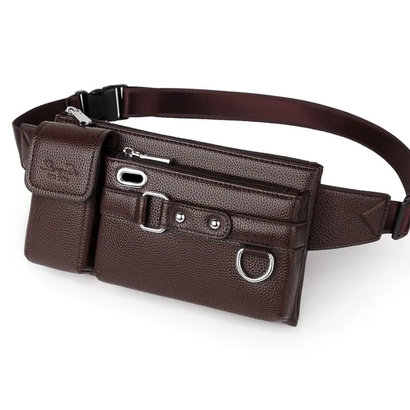 Men’s Lightweight Waist Bag - Multifunctional Belt Phone Pouch with Adjustable Strap for Travel, Hiking and Everyday Carry
