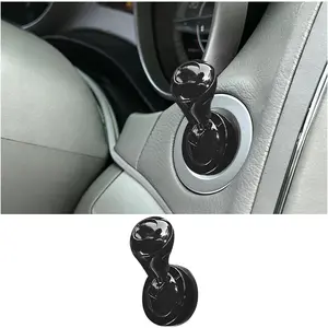 Car Push Start Button Joystick, Cool Metal Vehicles Engine Ignition Button Cover Joystick, Automotive Interior Starter Stop Protector Rocker Decor, Universal for Van Truck SUV (Black)