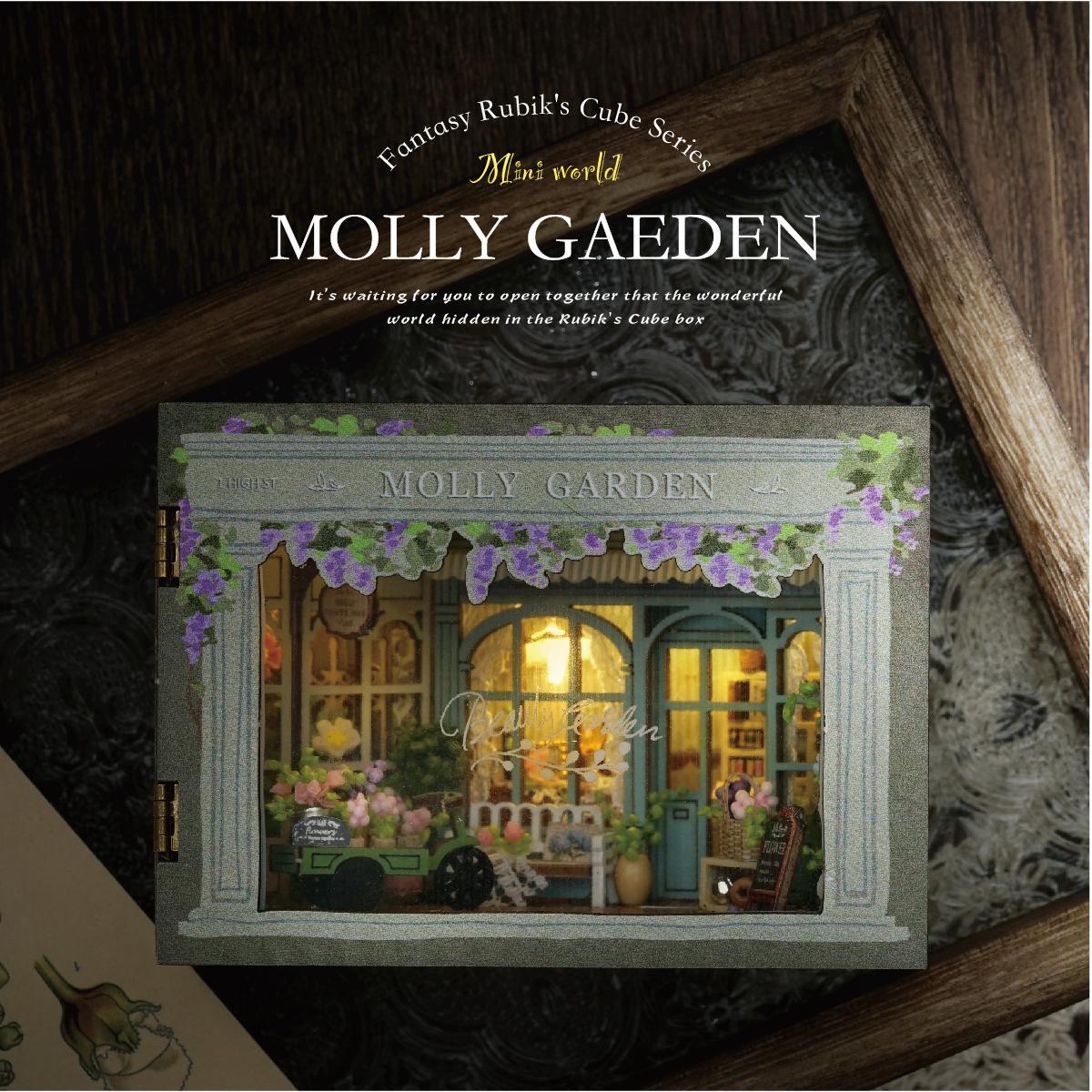 Fantasy Magic Cube Series DIY Miniature Dollhouse Cabin, 1 Box Wooden Handmade 3D Puzzle Model Toy and Creative Home Bedroom Decoration
