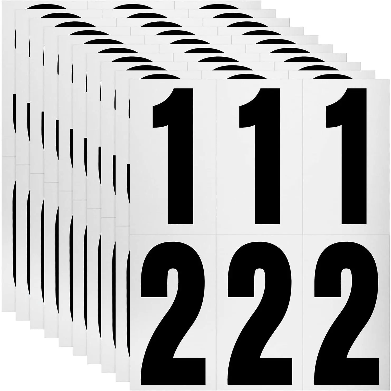 5 count,300 Numbers, Reflective Adhesive Mailbox Number count, 3", Waterproof Number Stickers for Signs, Door, Cars, Trucks, Home, Business, Address Number