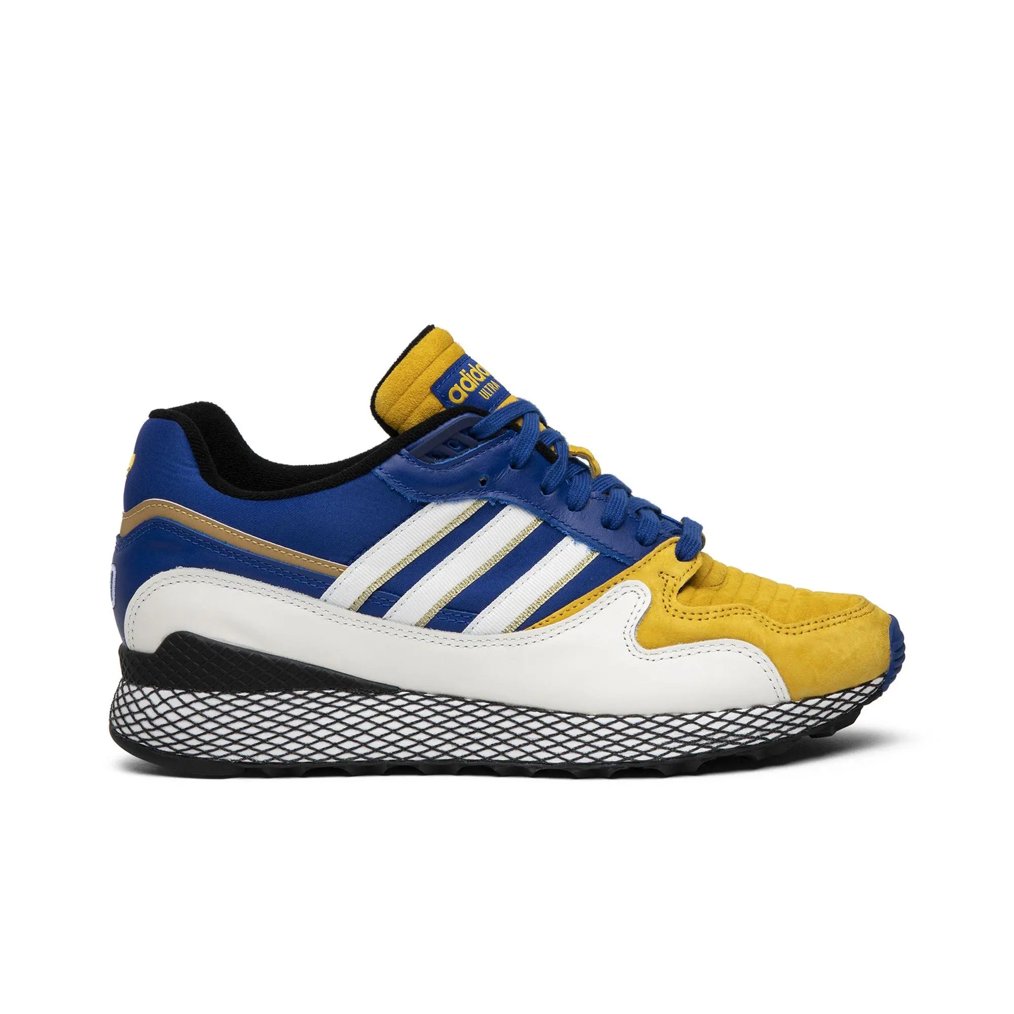 Dragon Ball Z x adidas Ultra Tech 'Vegeta' (Unisex) Running White/Collegiate Royal/Bold Gold dad shoes D97054
