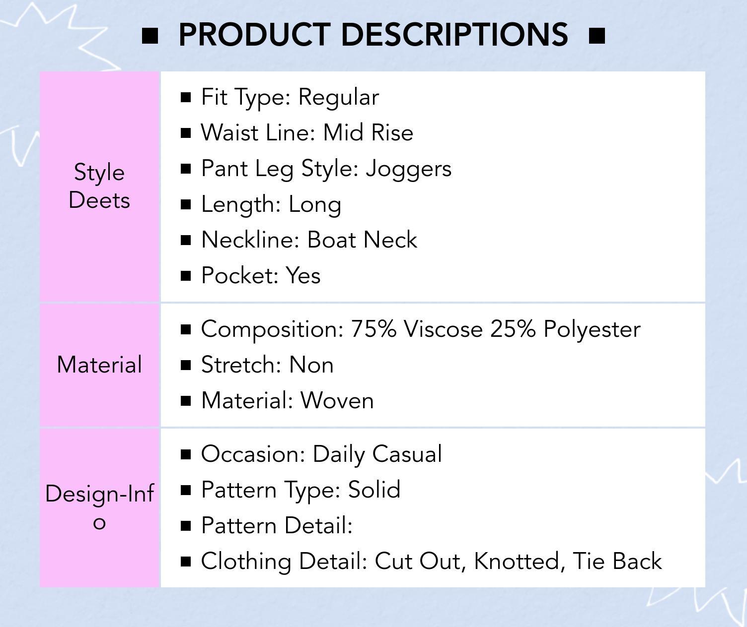 Cider Textured Boat Neck Cut Out Knotted Top & Mid Rise Jogger Pants Set